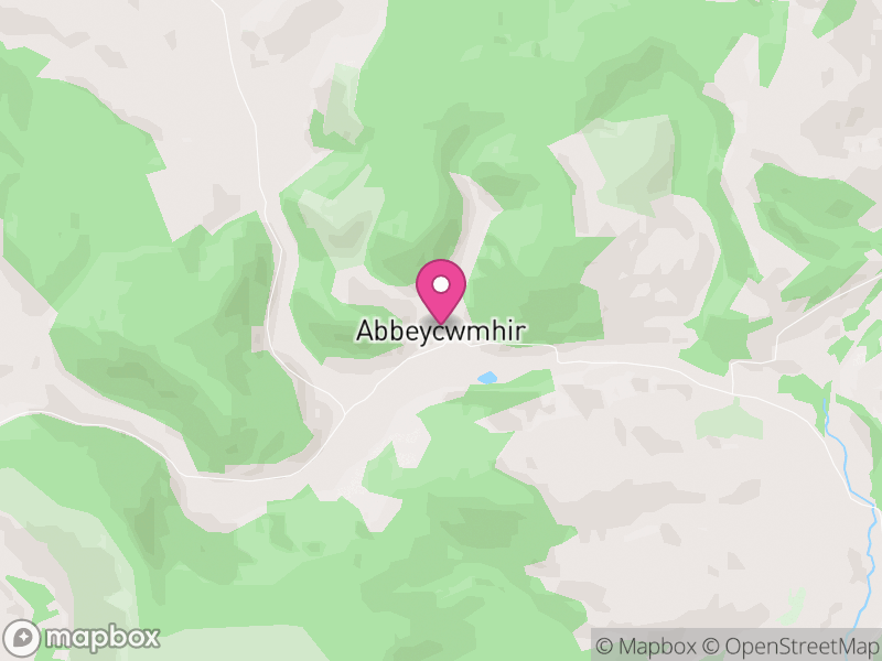 Map of Abbey Cwmhir, Powys