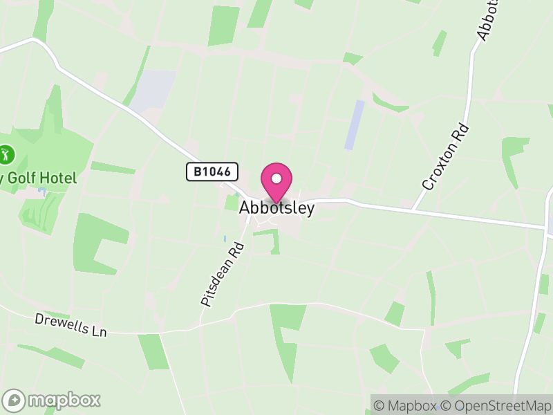 Map of Abbotsley, Huntingdonshire