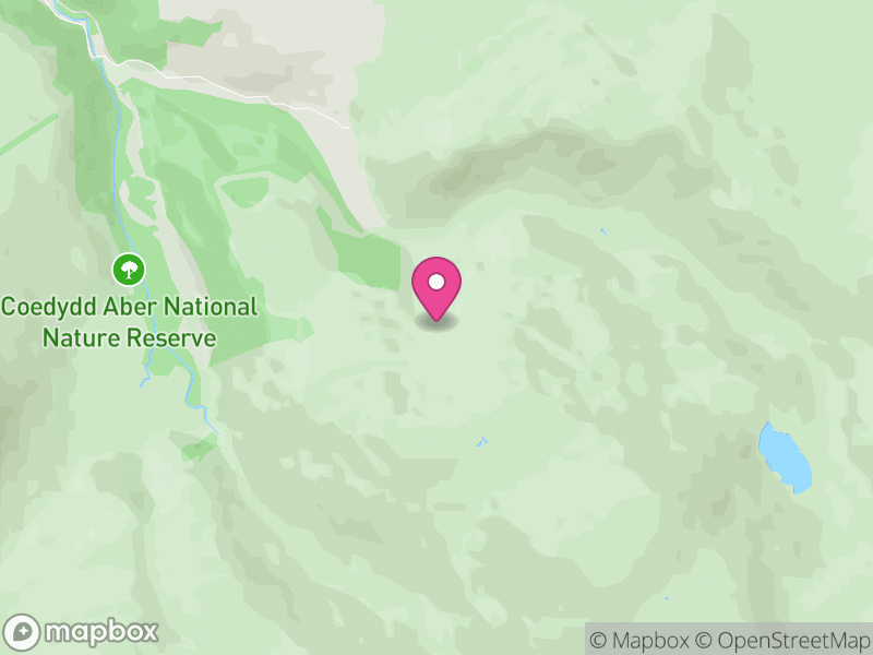 Map of Aber, Gwynedd