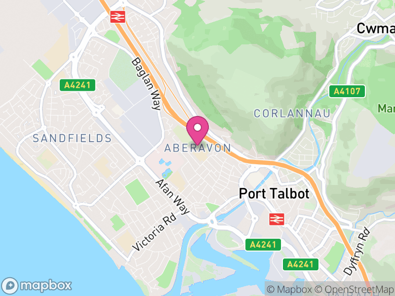 Map of Aberavon, Neath Port Talbot