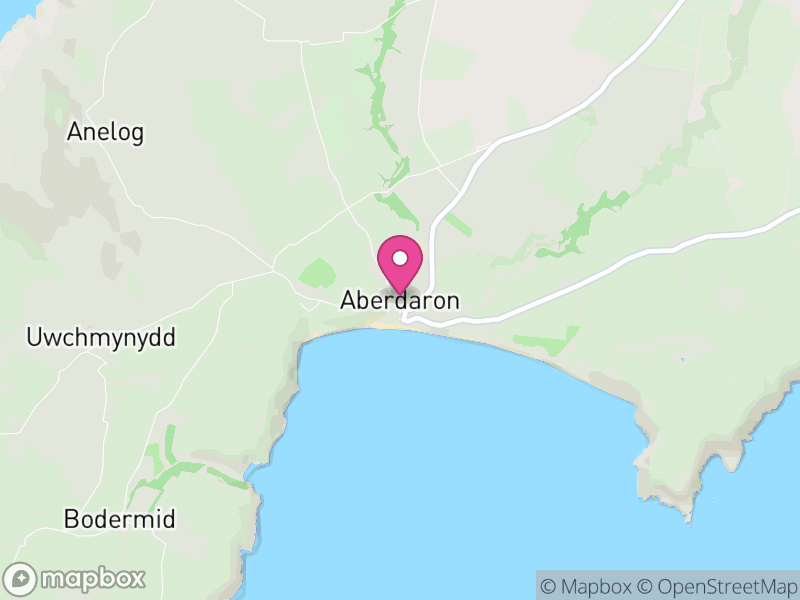 Map of Aberdaron, Gwynedd