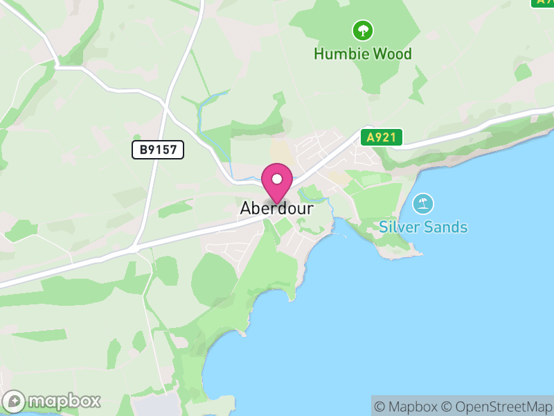 Map of Aberdour, Scotland