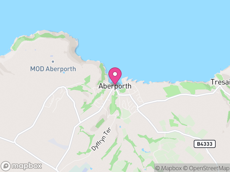 Map of Aberporth, Ceredigion