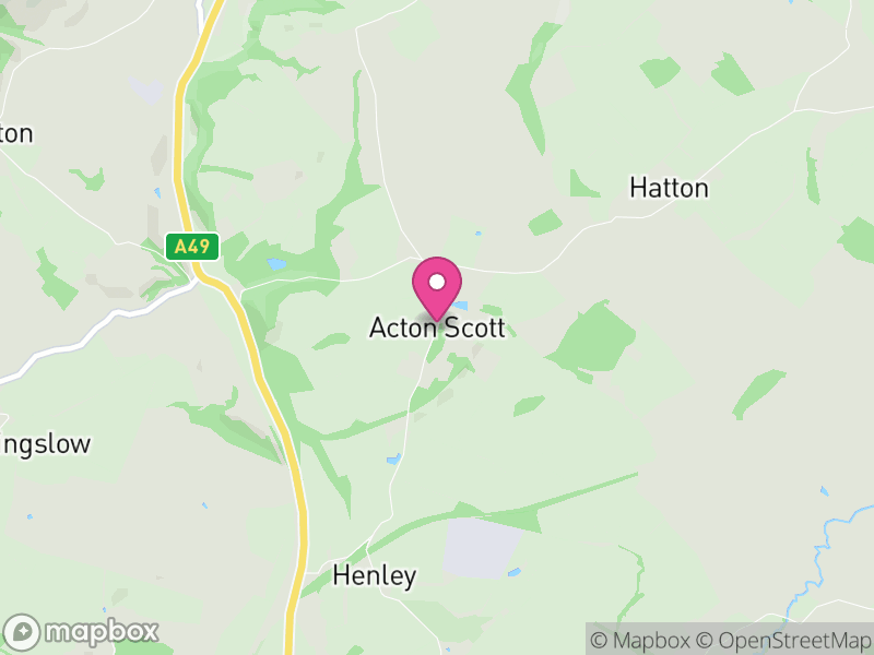 Map of Acton Scott, England