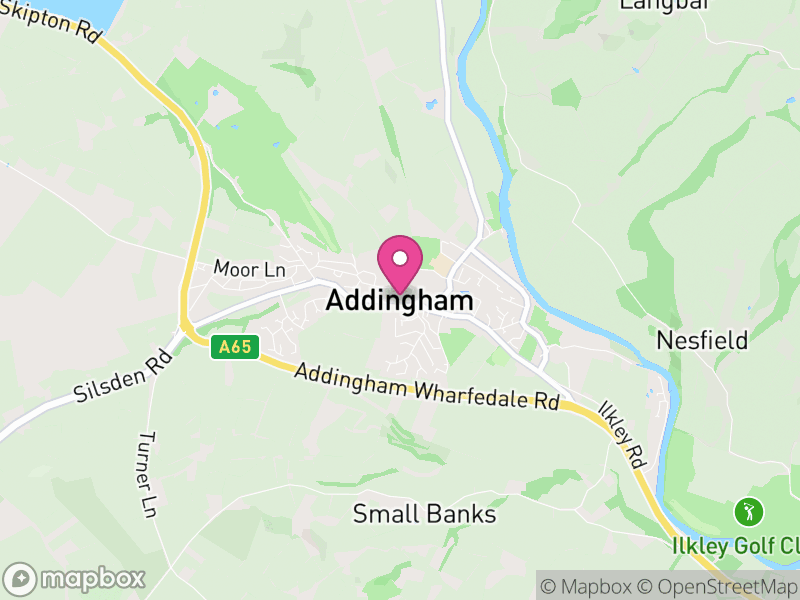 Map of Addingham, Bradford