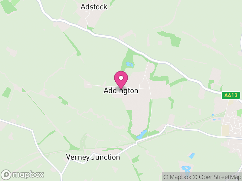 Map of Addington, Buckinghamshire