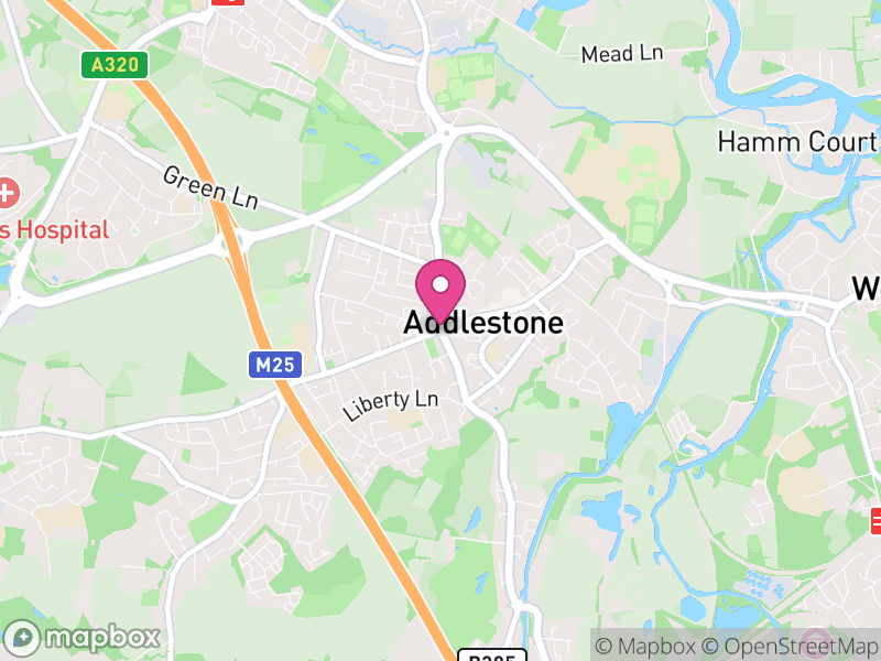 Map of Addlestone