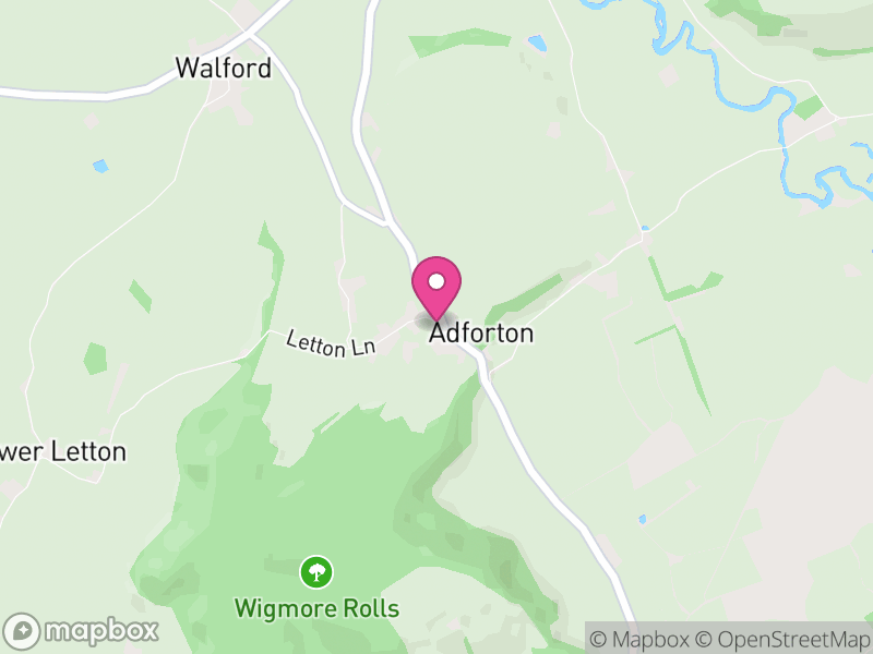 Map of Adforton, Herefordshire
