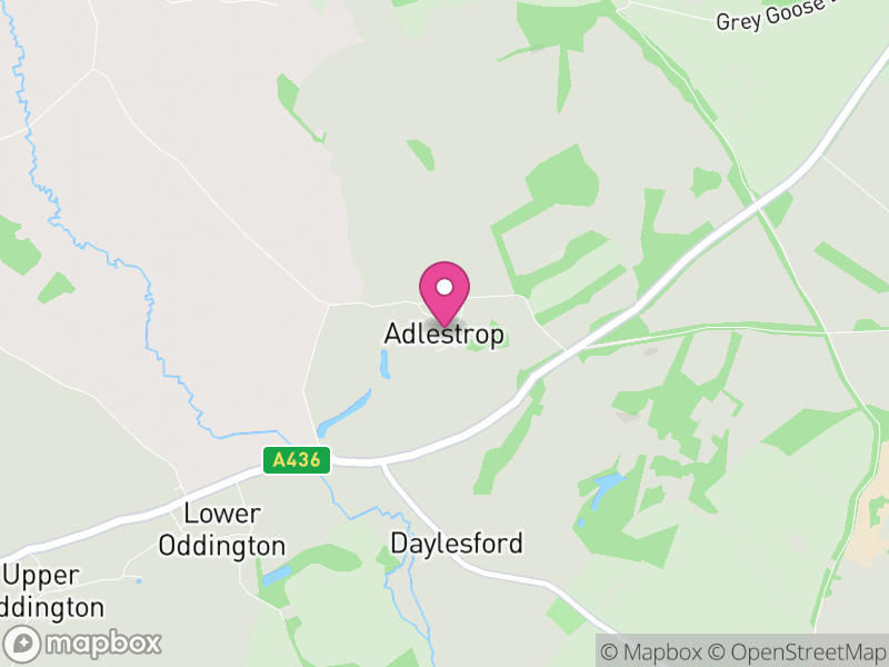 Map of Adlestrop, Cotswold