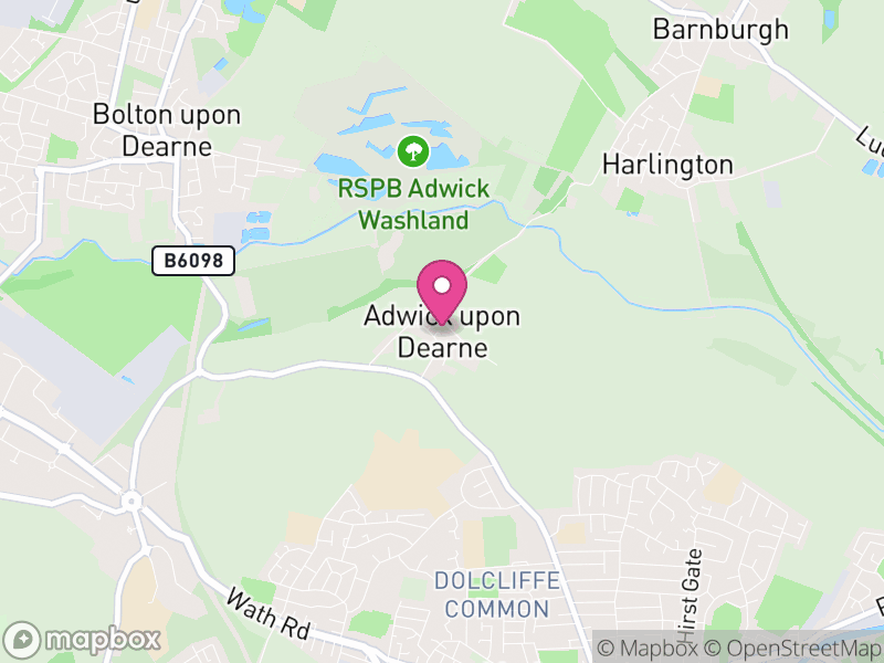 Map of Adwick upon Dearne, Doncaster