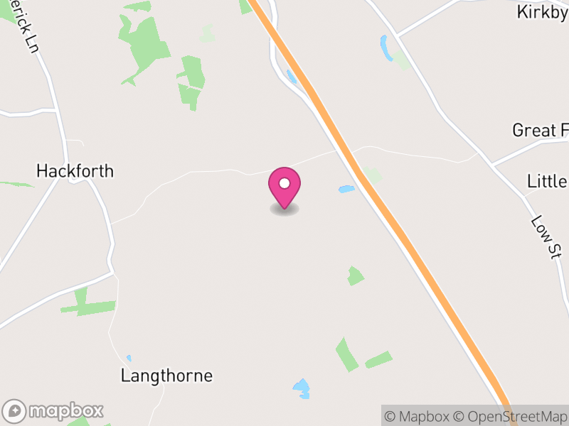 Map of Ainderby Miers with Holtby, North Yorkshire