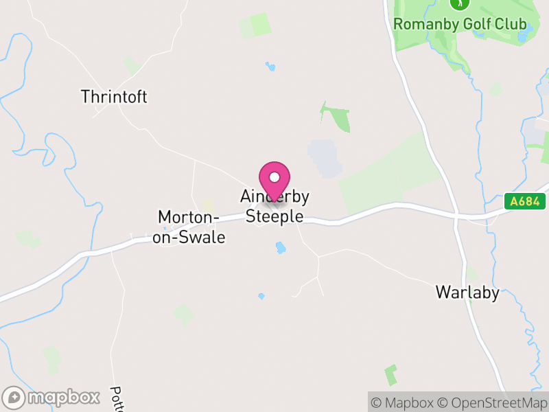 Map of Ainderby Steeple, North Yorkshire