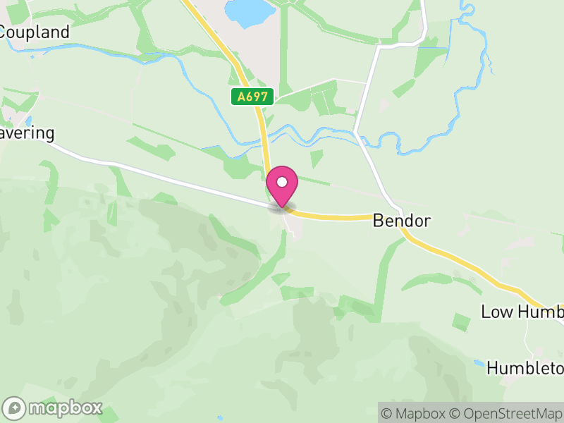 Map of Akeld, Northumberland