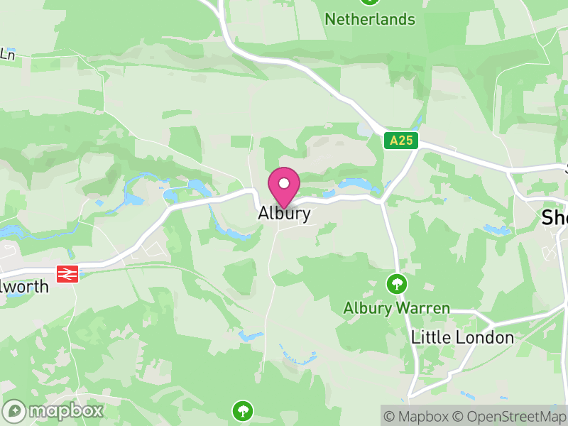 Map of Albury, Guildford