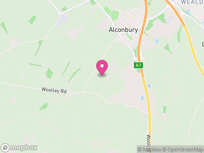 Map of Alconbury, Huntingdonshire