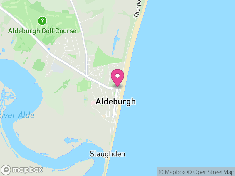 Map of Aldeburgh, East Suffolk