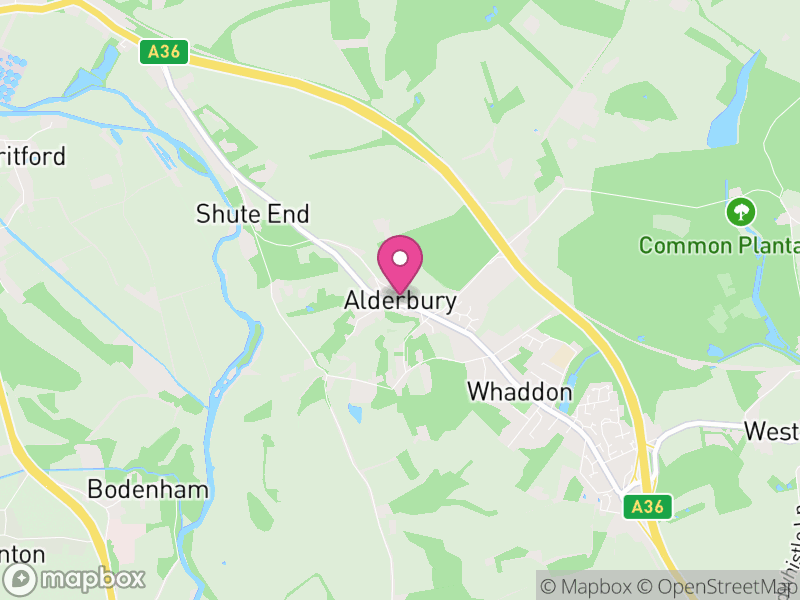 Map of Alderbury, Wiltshire