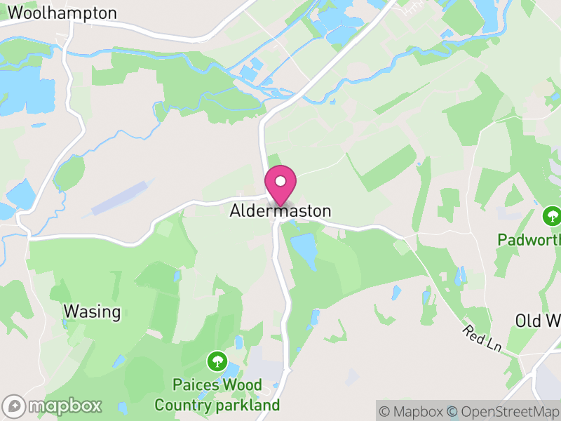 Map of Aldermaston, West Berkshire