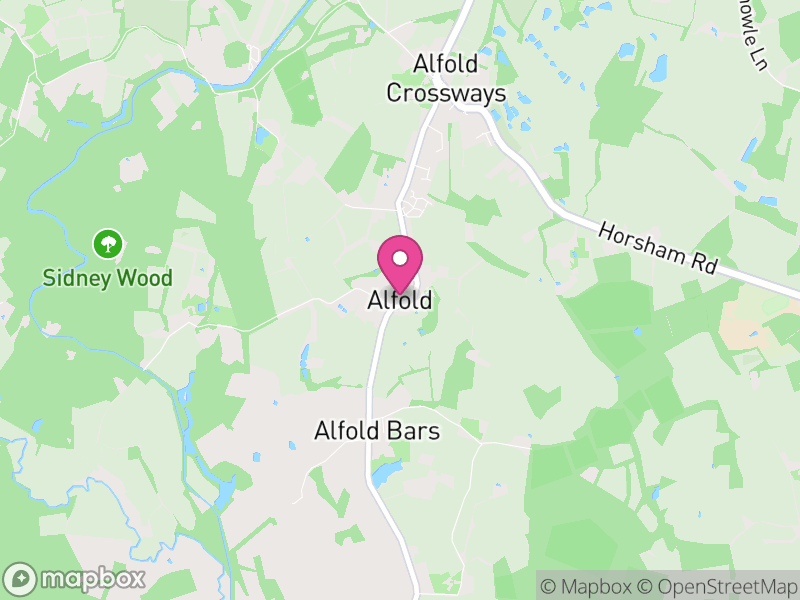 Map of Alfold, Waverley