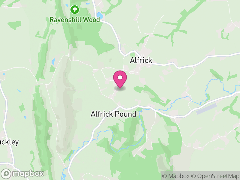 Map of Alfrick, Malvern Hills