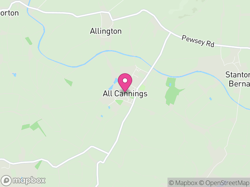 Map of All Cannings, Wiltshire