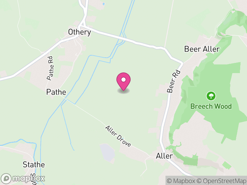 Map of Aller, Somerset