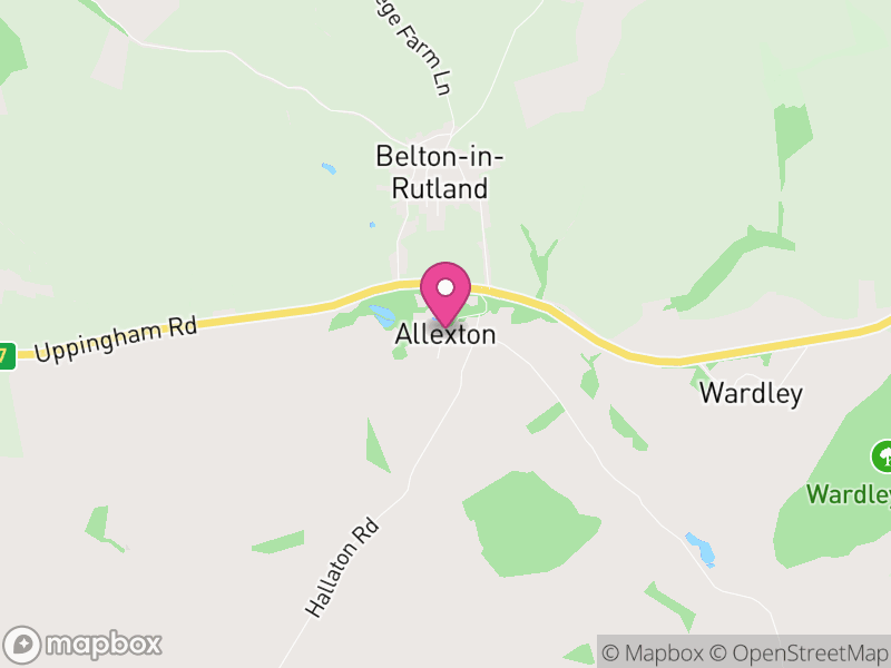 Map of Allexton, Harborough
