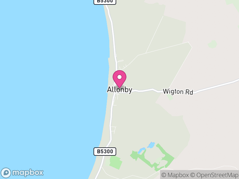 Map of Allonby, Cumberland