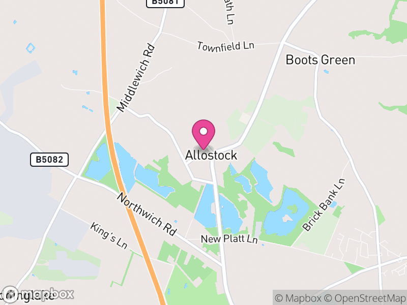 Map of Allostock, Cheshire West and Chester