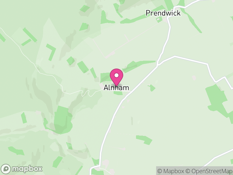Map of Alnham, Northumberland