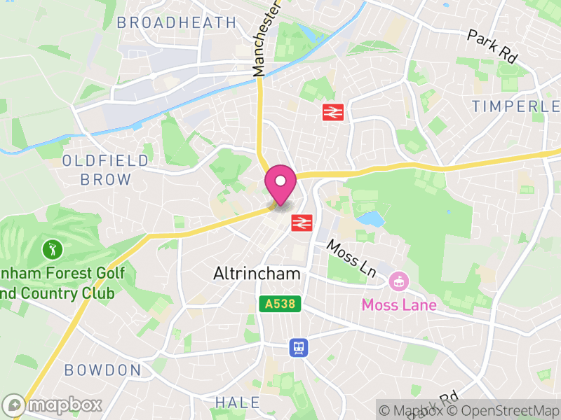 Map of Altrincham