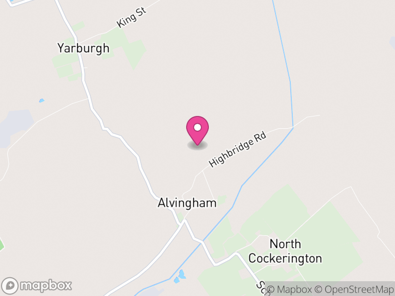 Map of Alvingham, East Lindsey