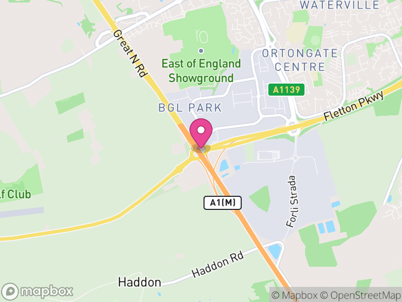 Map of Alwalton, Huntingdonshire