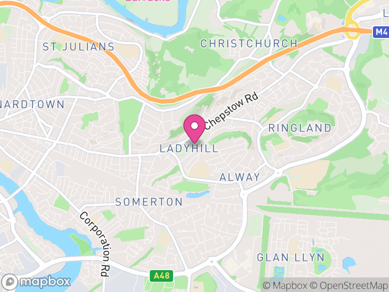 Map of Alway, Newport