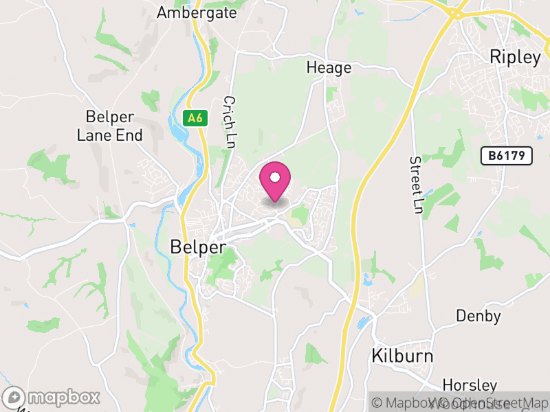 Map of Amber Valley, Derbyshire