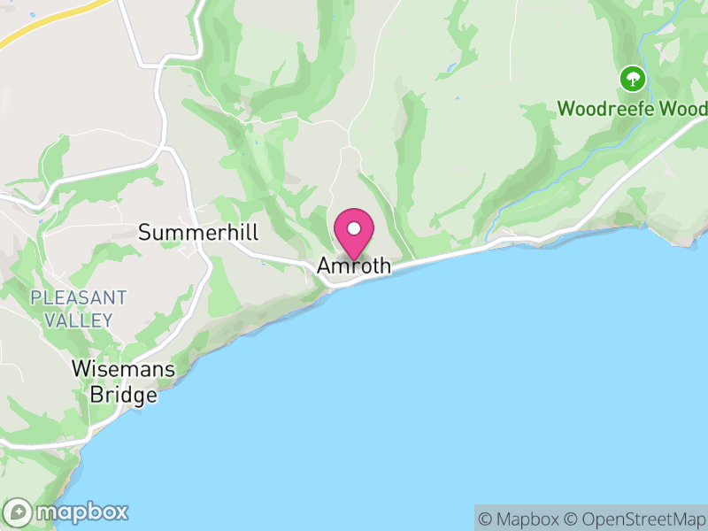 Map of Amroth, Pembrokeshire