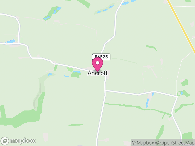 Map of Ancroft, Northumberland