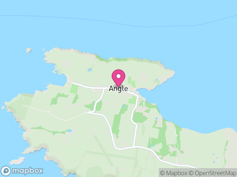 Map of Angle, Pembrokeshire