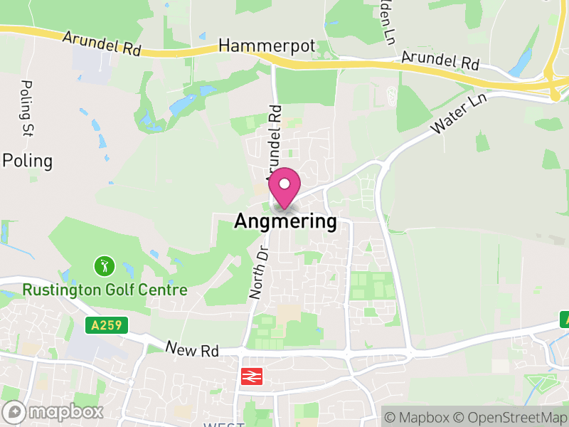 Map of Angmering, Arun