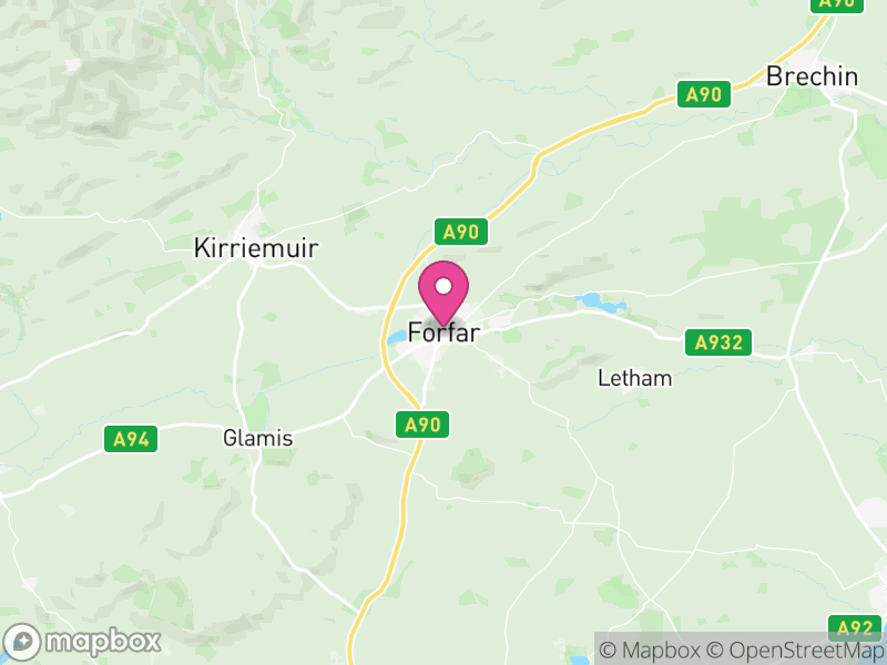 Map of Angus, Scotland