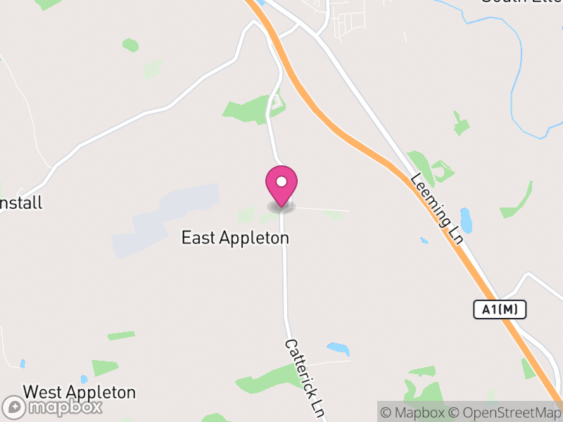 Map of Appleton East and West, North Yorkshire