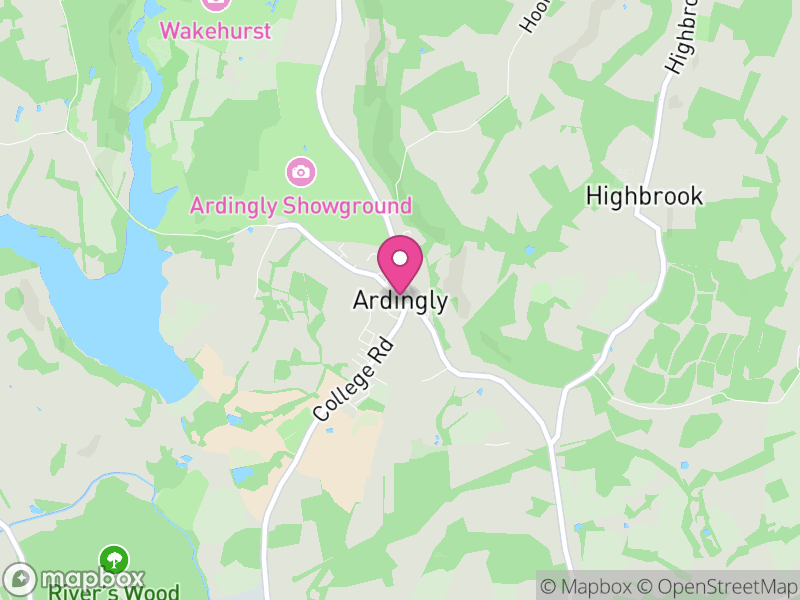 Map of Ardingly, Mid Sussex