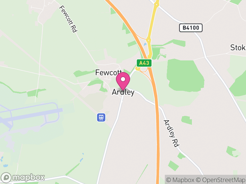 Map of Ardley, Cherwell