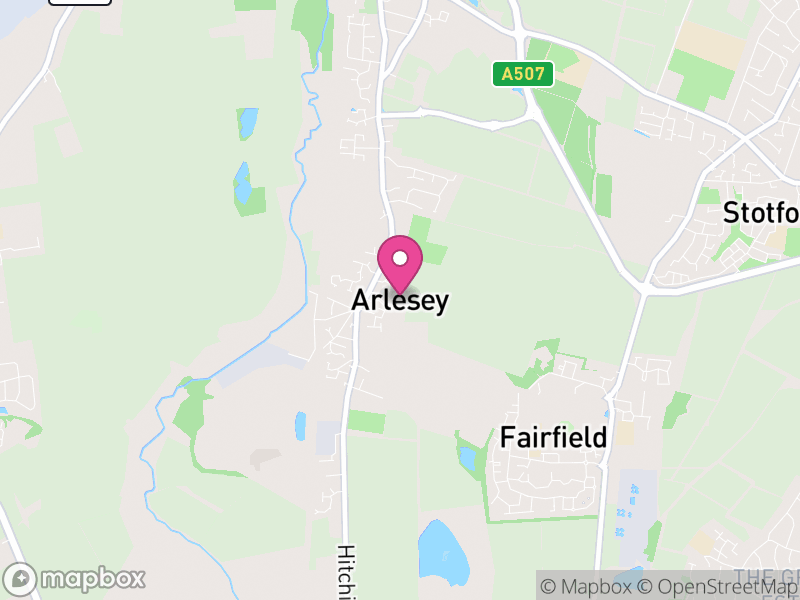 Map of Arlesey, Central Bedfordshire