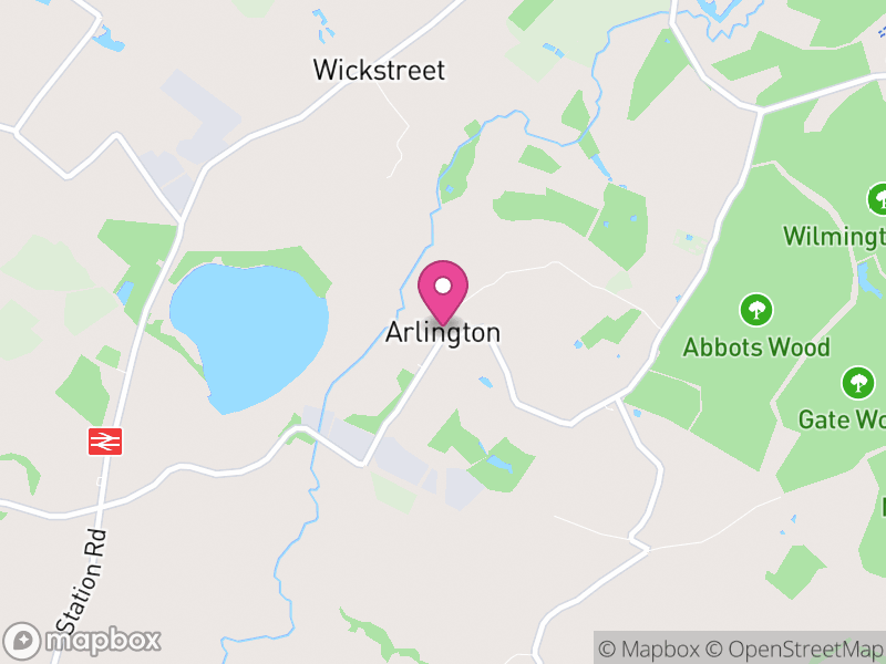 Map of Arlington, Wealden