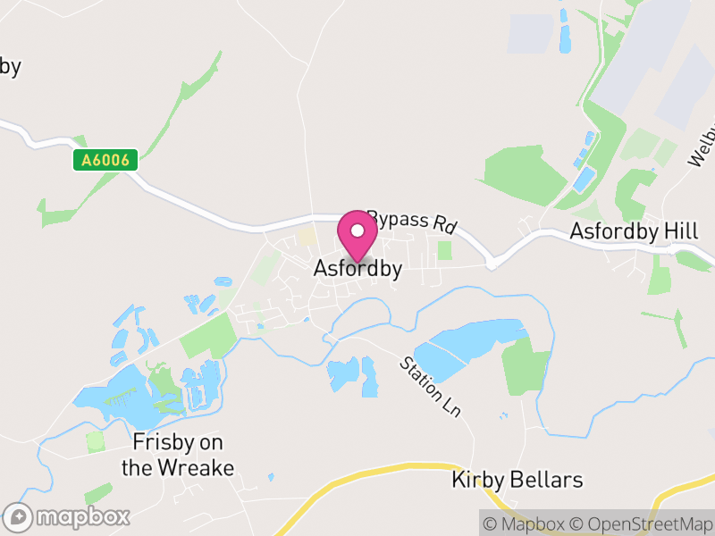 Map of Asfordby, Melton