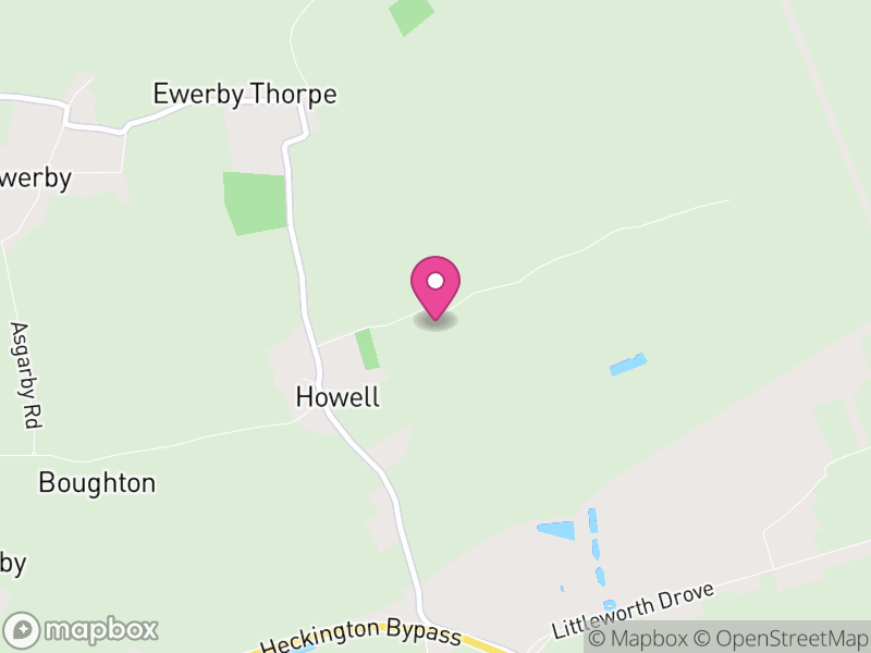 Map of Asgarby and Howell, North Kesteven