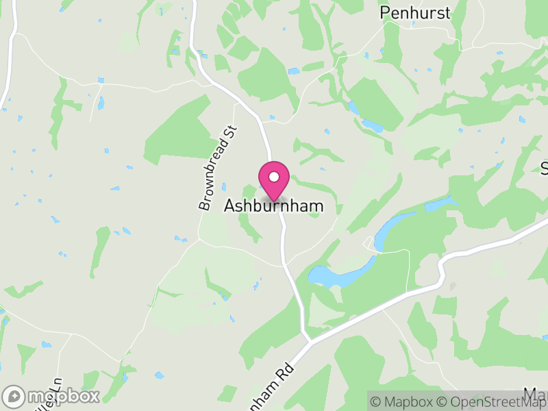 Map of Ashburnham, Rother