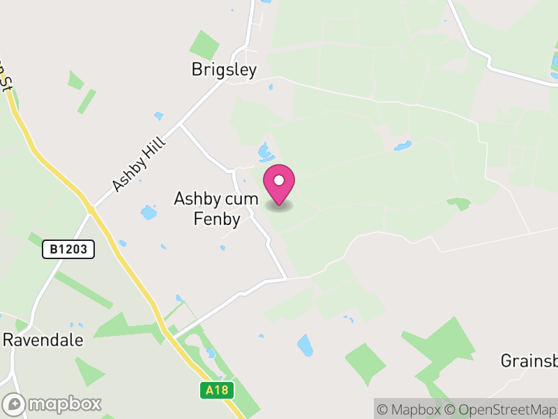 Map of Ashby cum Fenby, North East Lincolnshire