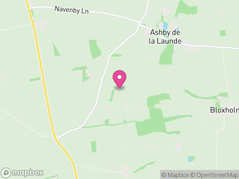 Map of Ashby de la Launde and Bloxholm, North Kesteven